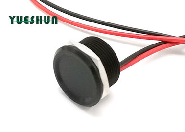 Commutateur piézo-électrique noir de contact de la couleur 19mm, commutateur imperméable de bouton de pression