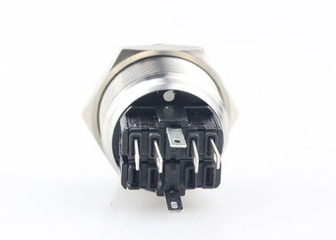 Ring Symbol LED verrouillant le trou de montage du commutateur de bouton poussoir 25mm a adapté disponible aux besoins du client