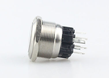 Ring Symbol LED verrouillant le trou de montage du commutateur de bouton poussoir 25mm a adapté disponible aux besoins du client