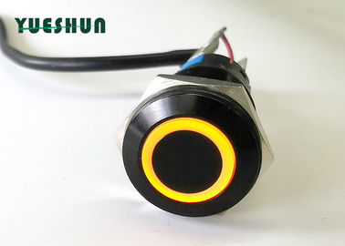 le commutateur de bouton poussoir de 16mm LED a illuminé, les commutateurs de bouton poussoir des véhicules à moteur