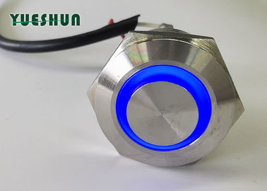 Efficacité lumineuse miniature de puissance élevée de corps d'acier inoxydable de commutateur de bouton poussoir IP67