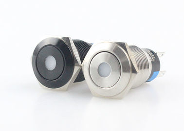 Type principal élevé lumineux miniature imperméable de l'anneau LED de commutateur de bouton poussoir