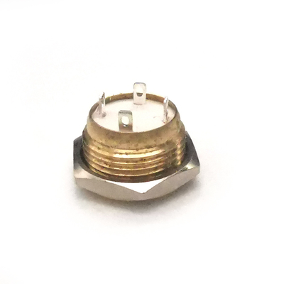 L'individu en laiton de Ring Led Illuminated Waterproof Micro 22mm de commutateur de bouton poussoir a remis à zéro