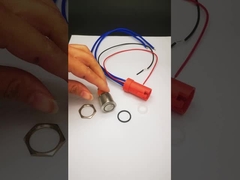 20A grand ip67 commutateur de bouton poussoir actuel d'acier inoxydable de la marine 316