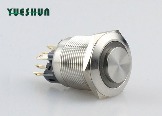 qualité  Ring Type LED Latching Push Button Switch , 25mm / 22mm Push Button Switch Usine