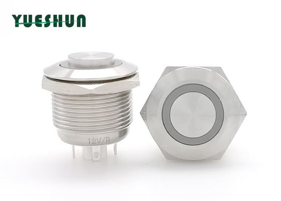 qualité  19mm Stainless Steel Push Button Switch , Round Momentary Push Button Switch Usine