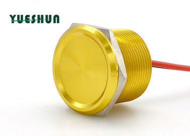 AUCUNE gouache jaune en aluminium piézo-électrique 24VAC 100mA du commutateur 25mm de contact de lampe