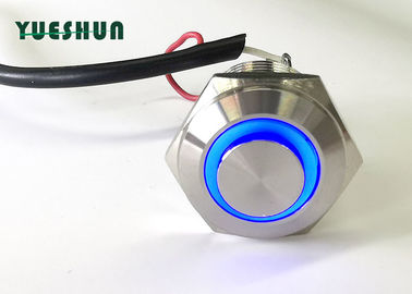 le commutateur de bouton poussoir de 16mm LED a illuminé Ring Type que 12V 24V a adapté disponible aux besoins du client