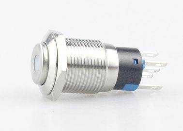 Commutateur de bouton poussoir en métal de Dot Type LED, 5 poids de Pin Push Button Switch Light