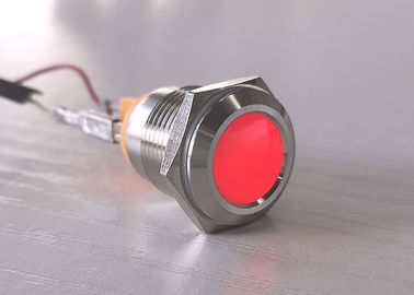 Anti fabricant bleu rouge du voyant de signalisation en métal LED du commutateur de bouton poussoir de vandale de LED 12mm 16mm