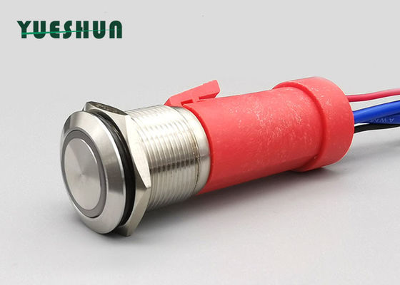 Commutateur de bouton poussoir momentané imperméable miniature de la base 19mm de PBT