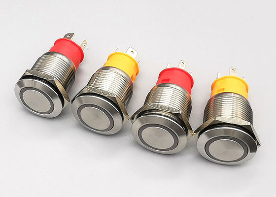Commutateur de bouton poussoir momentané imperméable miniature de la base 19mm de PBT