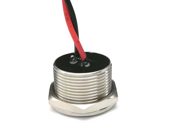 Acier inoxydable du contact Ip68 du commutateur 19mm de bouton piézo-électrique électrique imperméable de ruban