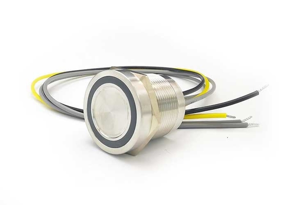 Fils 316l 4 piézo-électriques imperméables d'acier inoxydable du contact 24VDC du commutateur Ip68 momentanés