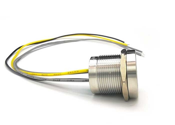 Fils 316l 4 piézo-électriques imperméables d'acier inoxydable du contact 24VDC du commutateur Ip68 momentanés