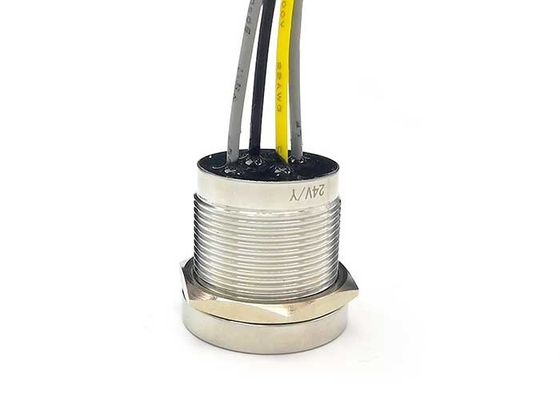Fils 316l 4 piézo-électriques imperméables d'acier inoxydable du contact 24VDC du commutateur Ip68 momentanés